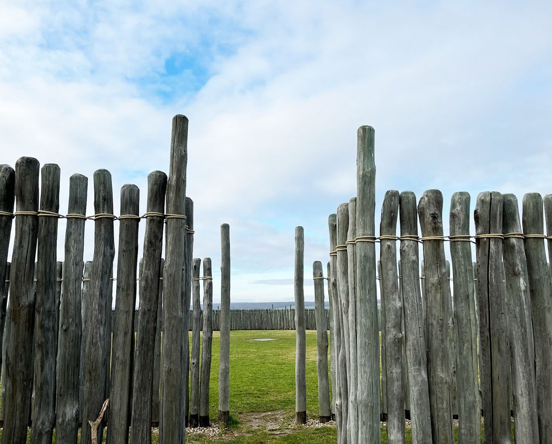 South-eastern passage in the palisades to the interior of the circular ditched enclosure.