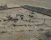 Work-in-progress photo of the excavations at Goseck, 2003. The two palisade rings are visible in the foreground.