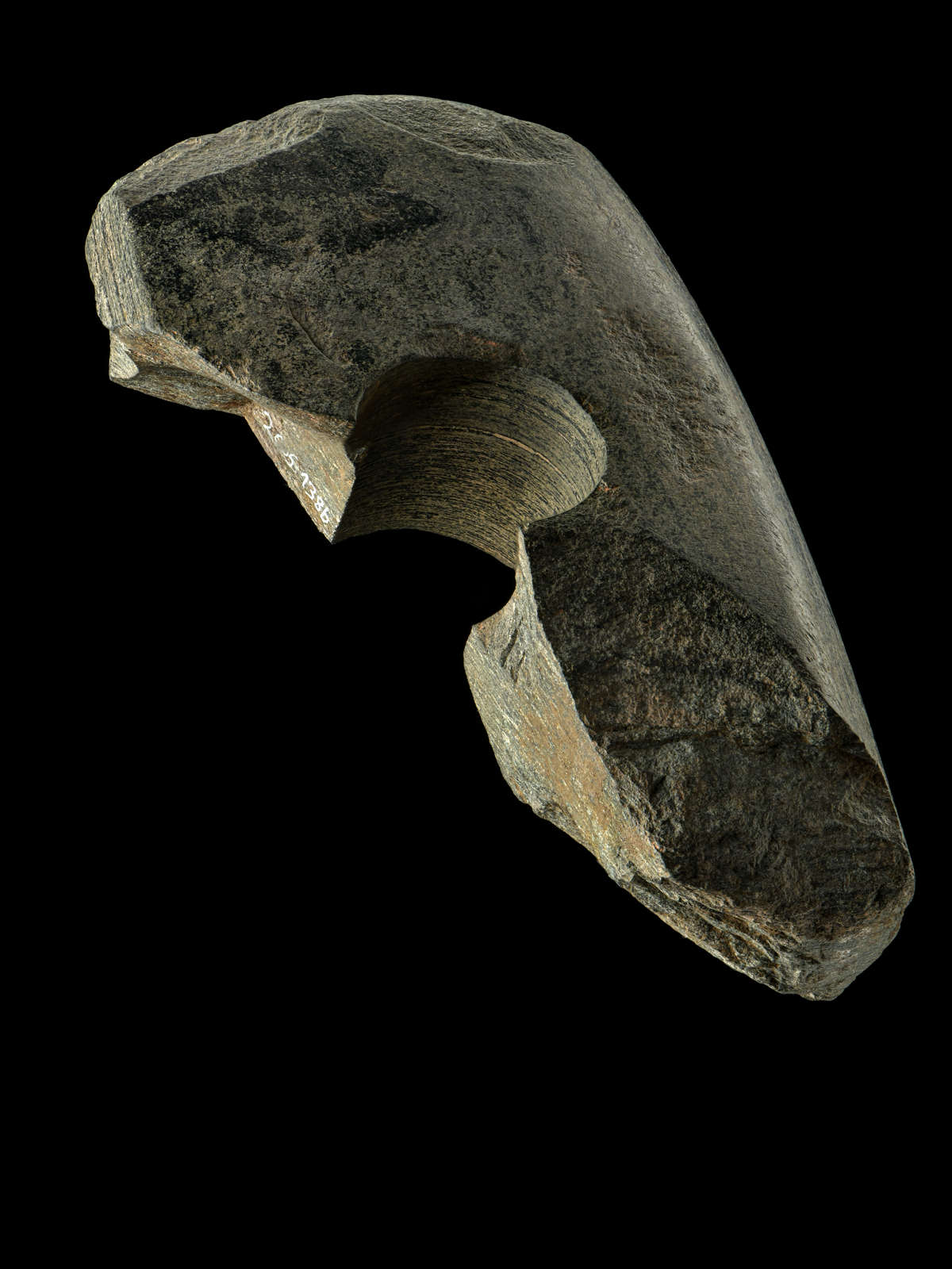 Fragment eines durchlochten Steinbeils, Bef. 124/03-III. © LDA, Foto: Juraj Litpák.